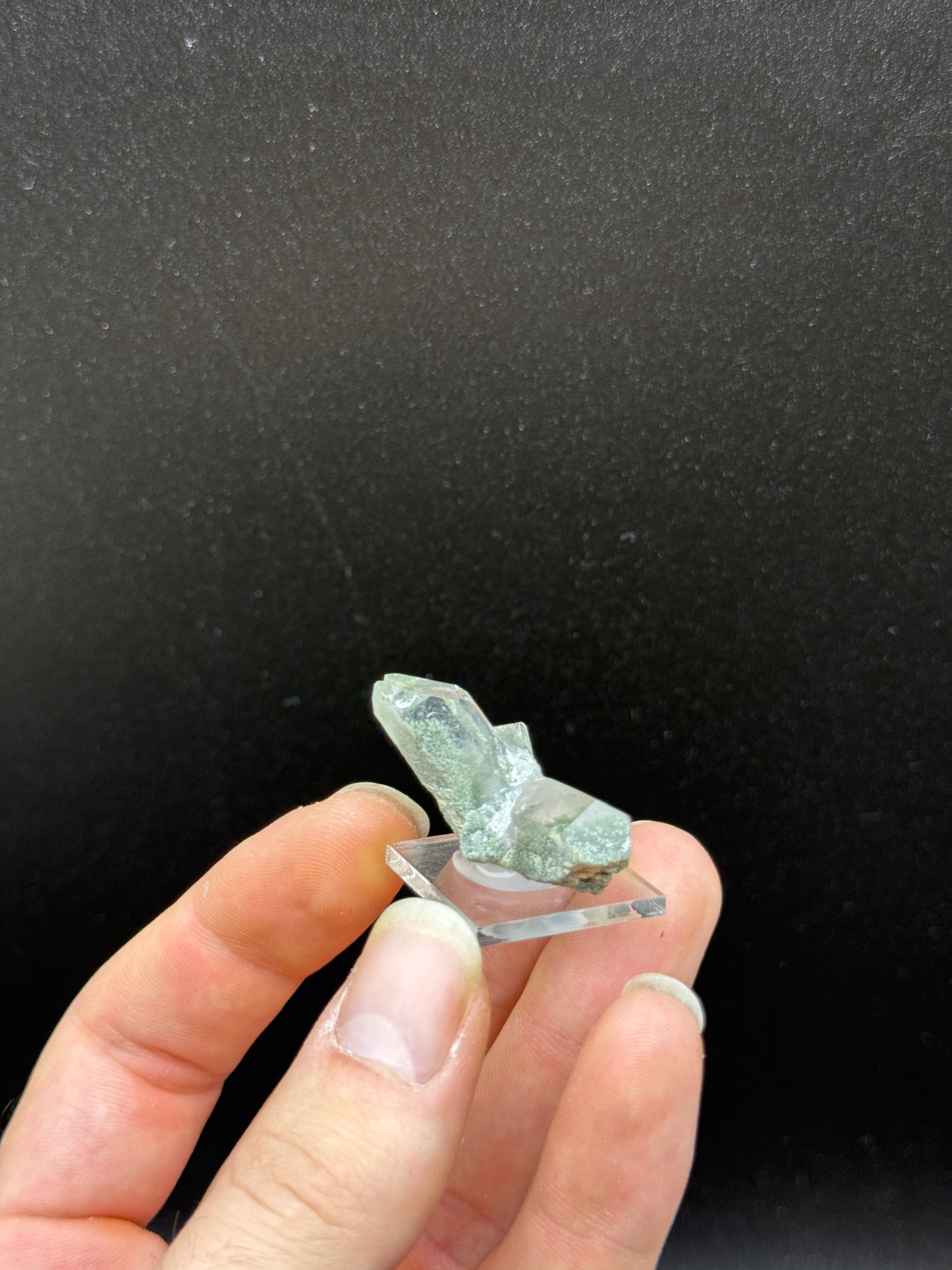 QUARTZ WITH CHLORITE INCLUSIONS - DARA ISMAEL DISTRICT, SOUTH WAZIRSTAN, PAKISTAN