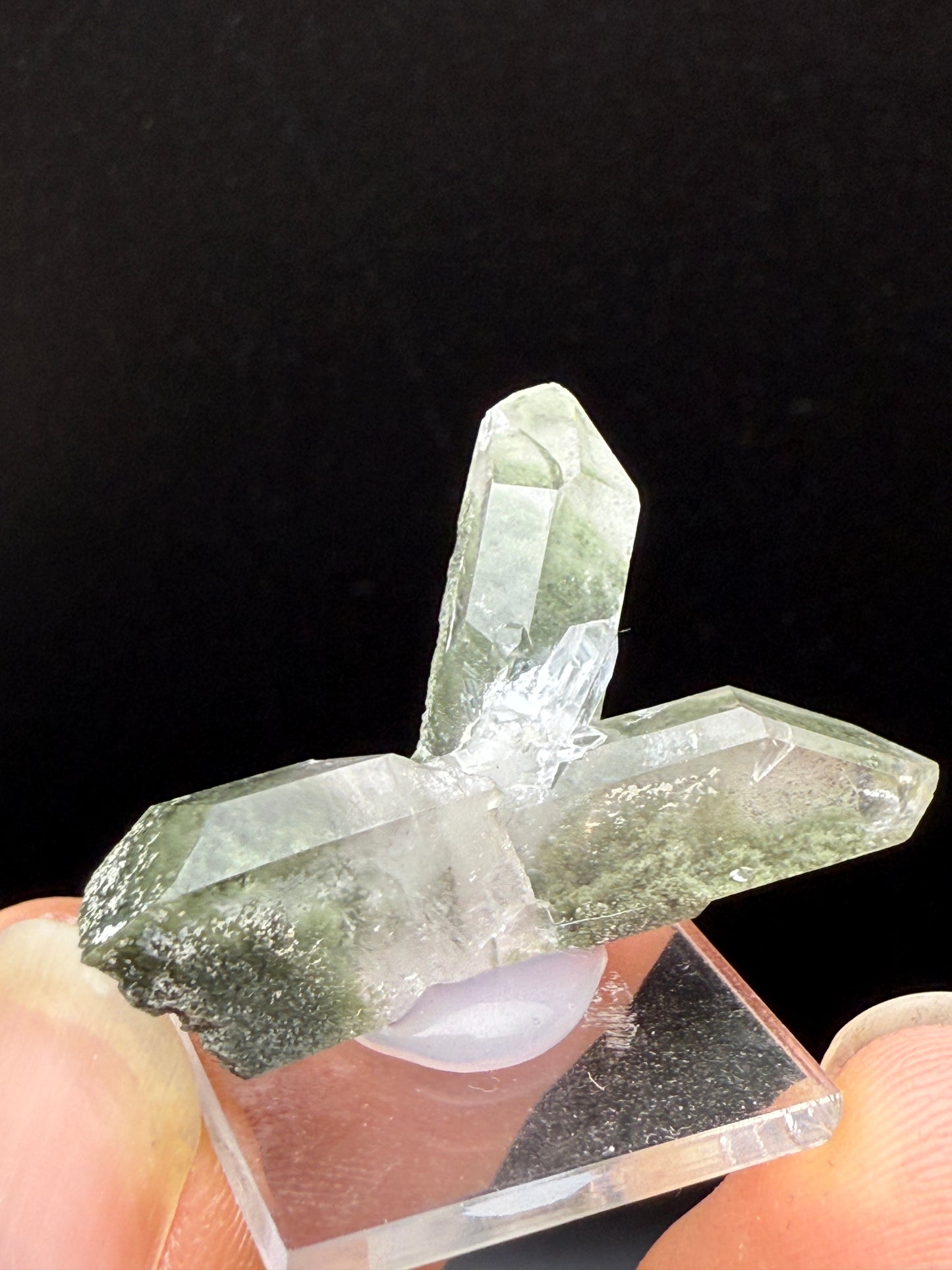 QUARTZ WITH CHLORITE INCLUSIONS - DARA ISMAEL DISTRICT, SOUTH WAZIRSTAN, PAKISTAN
